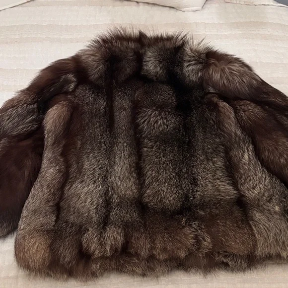 Saga Furs Brown Fur Jacket - Picture 6 of 10